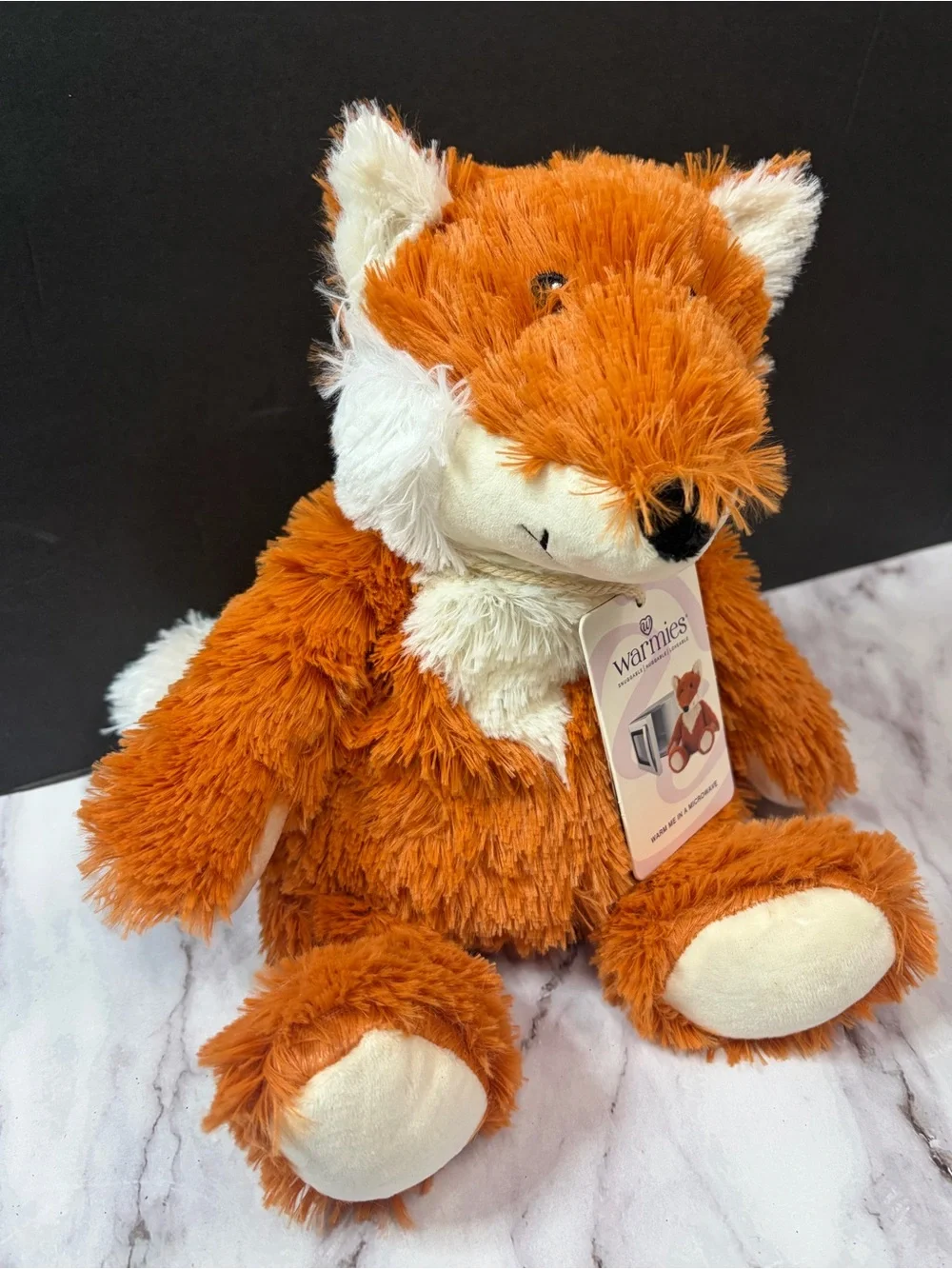 New Orange Warmies Plush Fox - Soothing Microwaveable Stuffed Animal